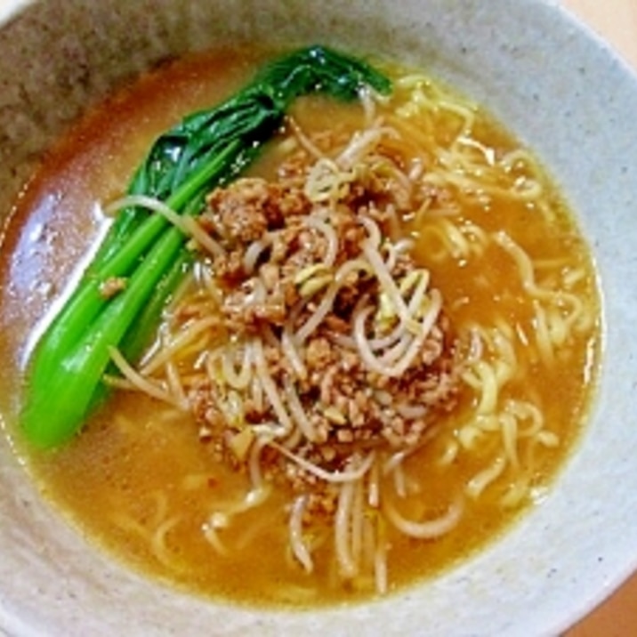 ひき肉もやしの味噌ラーメン